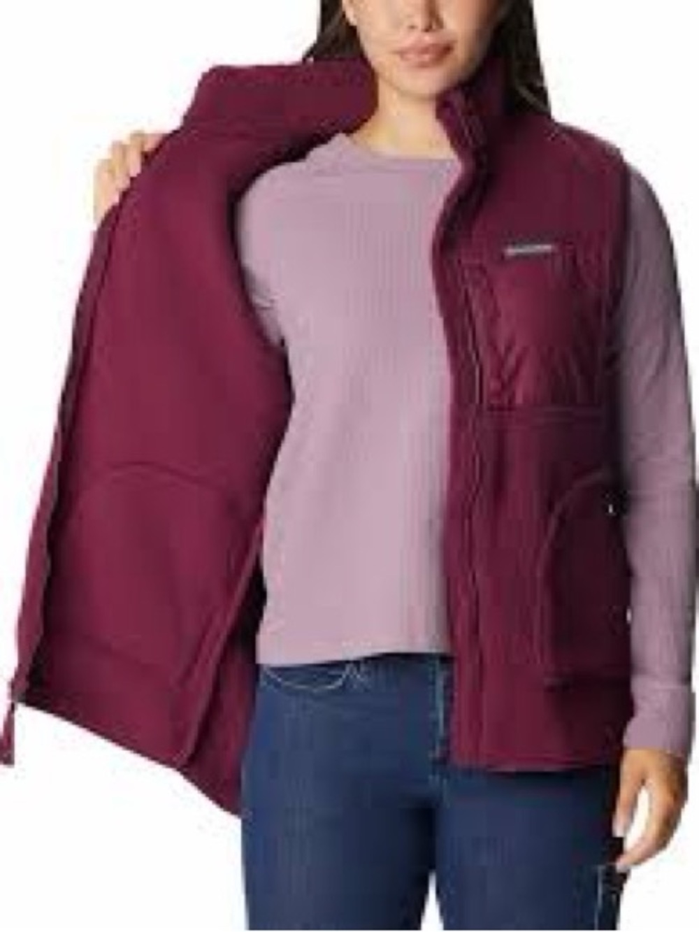 Columbia Holly Hideaway Women's Vest in Marionberry- M